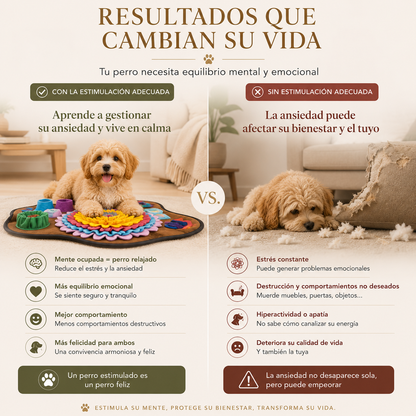 Tapete de Olfateo y Rompecabezas DogSense